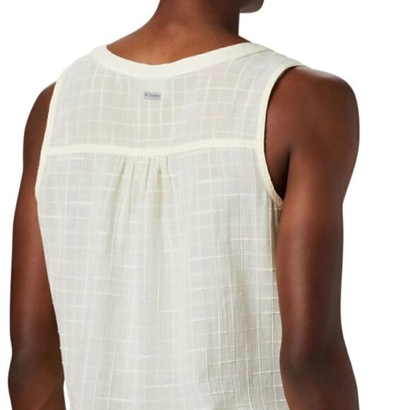 Columbia Women's XSmall Summer Ease Sleeveless Shirt - Pale Yellow - Picture 4 of 8